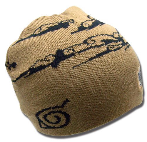 51Cg76Xi4aL naruto shippuden: beanie cap hat   brown cloud & forest