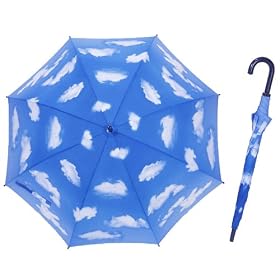 【クリックで詳細表示】学童ジャンプ傘 青空 55cm