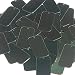 Forest Green Sequin Long Rectangle 1.5 inch Couture Loose Paillettes. Made in USA.