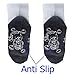 Deluxe Anti Non Skid Slip Slipper Crew Socks For Unisex Kids,Boys,Girls (6-pack)