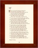 If By Rudyard Kipling. ART PRINT Size: 12 x 16 Inches