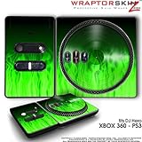 DJ Hero Skin Fire Green fit XBOX 360 and PS3 (DJ HERO NOT INCLUDED)