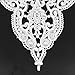 Yontree Neckline Collar Costume Venise Lace Applique Bridal Wedding Applique White 1 Pc