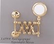 Reutter Porcelain Miniature Brass Extension Mirror
