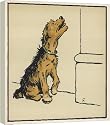 16 Inch Box Canvas (40cm) DOG WITH GREEN COLLAR by Mary Evans