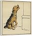 DOG WITH GREEN COLLAR - 16 Inch Canvas Print (40 cm) by Mary Evans