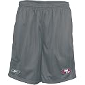 San Francisco 49ers Reebok NFL Practice Football Shorts - Grey