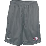 San Francisco 49ers Reebok NFL Practice Football Shorts - Grey