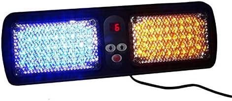 Supreme Lighting SL-002AB Dash board, 12 volt LED mini light bar in amber/blue color