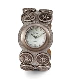 New Women's Brushed Silver Quartz Leather PU Watch