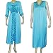 Silk Gown and Robe Long Sleeve Dress Size M (kftns002)