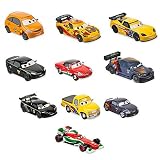 NEW DESIGN BOX Cars 2 World Grand Prix Racer and Crew Chief Die Cast Set Featuring Francesco -- 10-Pc.