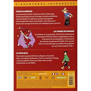 Tintin - 3 aventures - Vol. 1 : Les Cigares de Pharaon + Le Lotus Bleu + Tintin en Amériq
