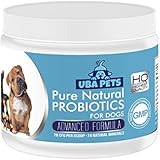 Probiotics for Dogs - Supplement with 7 Billion CFU and 74 Natural Minerals for Healthy Digestion, Diarrhoea Relief, Dry Skin Allergies plus Added Green Lip Mussel for Hip and Joint Health