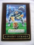 San Diego Chargers 3D Plaque - 3 Point Stance