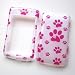 RIM BlackBerry Storm 2 9550 Verizon Snap On Protector Hard Case Image Cover Pink Paw Prints