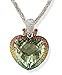 18k White Gold Large Green Amethyst & Multi title=
