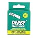 Derby Professional Single Edge Razor Blades