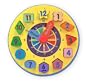 Melissa & Doug Wooden Shape Sorting Clock