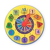 Melissa & Doug Wooden Shape Sorting Clock ~ Melissa & Doug