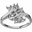 14K White Gold Mother's Ring - 7 Gemstone -- YOU CHOOSE THE COLORS!
