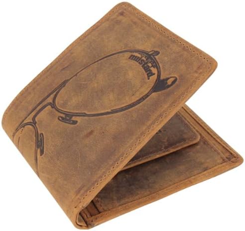 Brown Aviator Wallet by Mustard