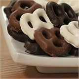 Gourmet Food : Chocolate Covered Mini-Pretzels 8 oz., Dark Chocolate