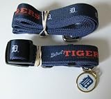 Detroit Tigers Pet Set Dog Leash Collar Id Small