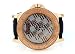 Mens Rose Gold Tone Genuine Diamond Watch Leather Band KM King Master