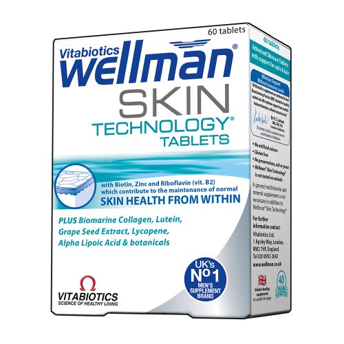 Vitabiotics Wellman Skin Technology Tablets - 60 Capsules