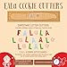 Celebrational SALE Christmas Cookie Cutters: Sing Fa La La in Cookies! Holiday Letter Set Shapes: F, A, L, A. Heavy Duty Stainless Steel, 4 Piece