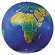 Replogle Globes Inflatable Topographical Globe, Dark Blue Ocean, 16-Inch Diameter
