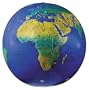 Replogle Globes Inflatable Topographical Globe, Dark Blue Ocean, 16-Inch Diameter
