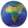 Replogle Globes Inflatable Topographical Globe, Dark Blue Ocean, 16-Inch Diameter