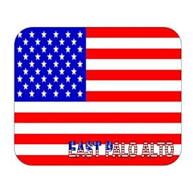 US Flag - East Palo Alto, California (CA)  Mouse Pad