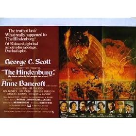 HINDENBURG 1975 George C. Scott UK QUAD POSTER