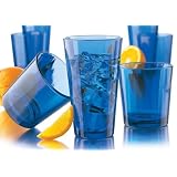 Libbey 12-Piece Blue Flare Glassware Set by Libbey