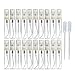 Enslz 20pcs Empty Clear 5ml Glass Spray Bottle Refillable Perfume Glass Bottles for Travel