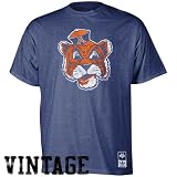 adidas Auburn Tigers Royal Blue Vintage Mascot Tri-Blend T-shirt