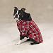 Dog Coat -  Red Woven Plaid Logging Jacket for Dogs - Large