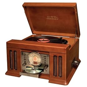 Crosley CR72 Mission Stack-O-Matic Entertainment Center- Paprika