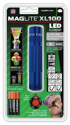 Mag-Lite XL100-S3116 LED-Taschenlampe XL100 12 cm blau mit 5 Modi, Motion Control u. elekt Preisvergleich