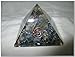 Jet Lapis Lazuli Flower of Life Chakra Orgone Pyramid Crystal Gemstones Copper Metal Mix Rare Healing Positive Energy Free Booklet Jet international Crystal Therapy Crystal Gemstones