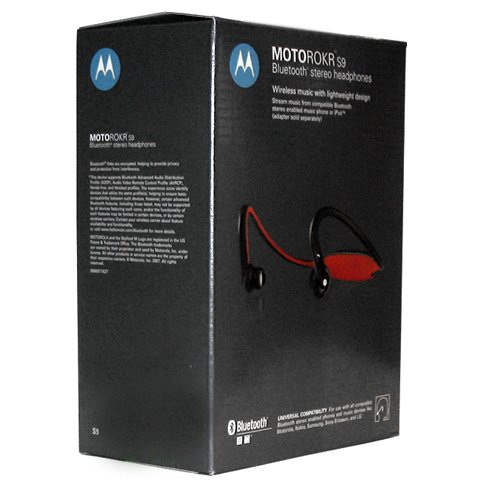Motorola MOTOROKR S9 Bluetooth Active Headphones (Red,Black) [Retail Packaging]