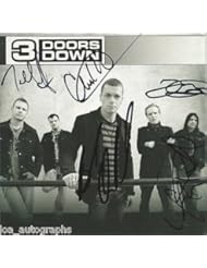 Entertainment Memorabilia: 3 Three Doors Down REAL hand SIGNED Self Titled CD #1 By ALL 5 Members - Loa_Autographs