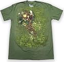 Miami Ink Winged Skull & Cross Men's T-Shirt (Olive)