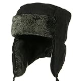 51ChLKICoWL. SL160  Corduroy Trooper Hat Charcoal W28S41D