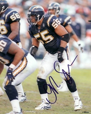 Junior Seau Autographed San Diego Chargers 8x10 Photo
