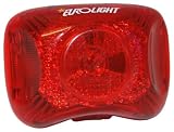 Eurolight - Feu arrière de vélo avec LED rouge - Modes statique et clignotant - Fixation universelle