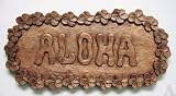 Aloha Hibiscus Flower Wall Art Sign Indoor Outdoor